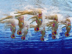 Think of synchronized swimming: the whole point of that event is for swimmers to perform coordinated movements — that is, in sync.