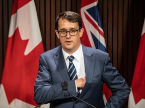 Labour Minister Monte McNaughton said he doesn't want Ontario to become a place where people burn out from endless work.