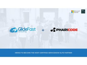 GlideFast and Pharicode Merge Teams of ServiceNow Experts to Solidify GlideFast as The Most Certified ServiceNow Elite Partner.
