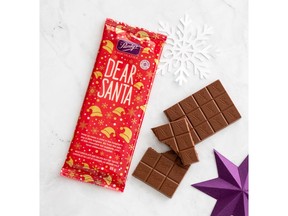 Purdys brings back their Dear Santa Bar, with a portion of proceeds going towards supporting children's hospitals across Canada.