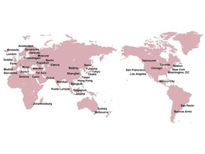 The 48 major cities across the world ranked by Mori Memorial Foundation's GPCI-2021 Report