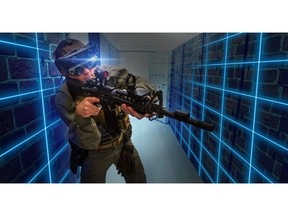SRCE is the only untethered AR training solution on the market--allowing up to 4 participants to train with simulated weapons and tactical gear.