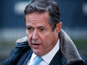 British bank Barclays chief executive Jes Staley arrives at Downing Street for a meeting in London on Jan. 11, 2018.
