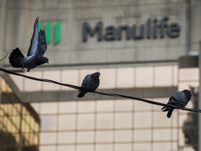 Manulife Financial Corp.'s office tower in Toronto on Feb. 11, 2020.