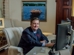 Edward Rogers at his residence in Toronto on Nov. 1, 2021.
