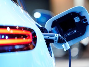 A Mercedes Benz EQC 400 4Matic electric vehicle at the Canadian International AutoShow in Toronto on Feb. 13, 2019.