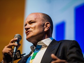Michael Novogratz speaks during the 19th Annual Sohn Investment Conference in New York, U.S., on May 5, 2014.