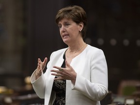 Minister of Agriculture and Agri-Food Minister Marie-Claude Bibeau in the House of Commons in Ottawa on June 3, 2020.