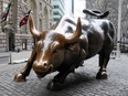 The Wall Street Bull in the Manhattan borough of New York City, New York on Jan. 16, 2019.