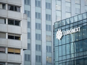 The Euronext exchange in Paris, France, on Nov. 10, 2021.