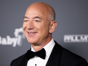 Jeff Bezos attends the Baby2Baby 10-Year Gala at Pacific Design Center on Nov. 13, 2021 in West Hollywood, California.