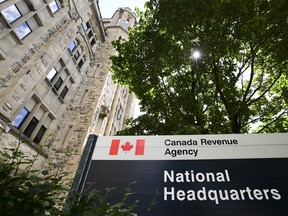The Canada Revenue Agency headquarters in Ottawa on Aug. 17, 2020.