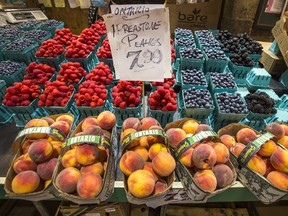 The produce at Ponesse Foods at St. Lawrence Market in Toronto on Sept. 15, 2021.