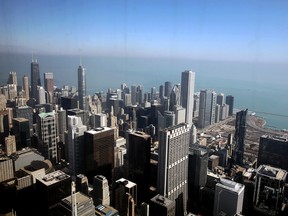 Chicago as viewed from the Willis Tower in 2013.