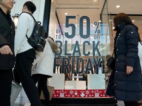 Fifty-seven per cent of Canadians plan to head to brick-and-mortar stores to do the bulk of their shopping this year.