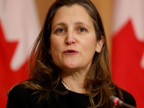 Minister of Finance Chrystia Freeland will outline new fiscal and economic forecasts Tuesday.