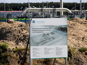 The landfall facility of the Baltic Sea pipeline Nord Stream 2 in Lubmin, Germany, Sept. 10, 2020.