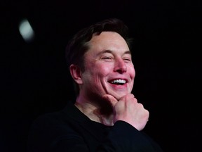 Tesla Inc. CEO Elon Musk during the unveiling of the new Tesla Model Y in Hawthorne, California, on March 14, 2019.