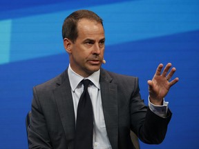 Darryl White, chief executive officer of BMO Capital Markets, speaks during the annual Milken Institute Global Conference in Beverly Hills, California, on May 3, 2016.