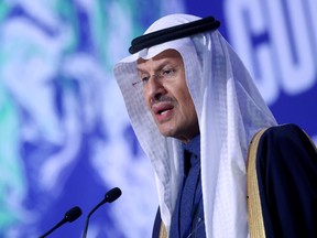 "We're heading toward a phase that could be dangerous if there's not enough spending on energy," Oil Minister Abdulaziz bin Salman said in Riyadh.