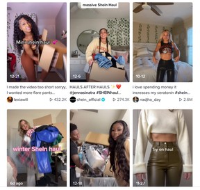 For Gen-Z consumers, the company has become synonymous with the TikTok phenomenon of influencers posting short clips of “Shein hauls,” parading an array of outfits to their online fans.