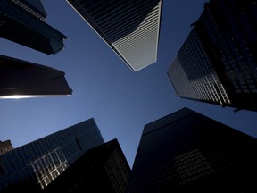 Bank towers in Toronto's financial district.