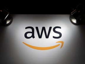 The logo of Amazon Web Services (AWS). The cloud-computing service experienced an outage on Tuesday.