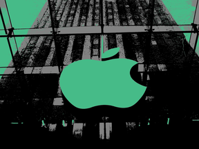 New York City's flagship Apple store.