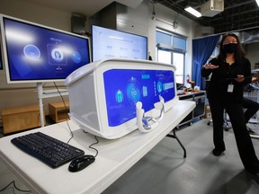 A demonstration of BlackBerry IVY’s features is led by Sue Ludwig, senior manager, Software Development, at BlackBerry QNX in Ottawa.