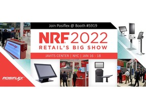 Posiflex is pleased to join National Retail Federation's Big Show for 2022 and will be showcasing its latest point-of-sale solutions in booth #5919.