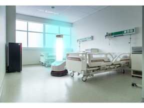 Disinfecting hospitals with UV-C lights is not a new concept, however, existing solutions including UV ceiling lights, stationary cleaning robots, and air purifiers may not reach shadowed or remote areas as well as the mobile platform offered by the autonomous UVD Robots.