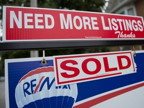 The number of newly listed properties fell about three per cent from November to December.