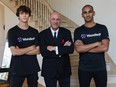 WonderFi Strategic Investor Josh Richards, investor Kevin O'Leary, and WonderFi CEO Ben Samaroo.