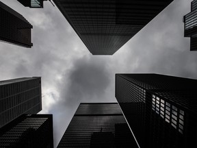 Buildings in Toronto's financial district.