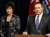 Alberta Energy Minister Sonya Savage and Premier Jason Kenney.