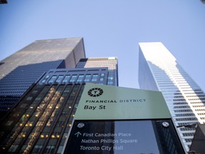 The financial district in Toronto.