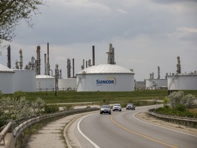 A Suncor Energy Inc. oil refinery in Sarnia, Ont.