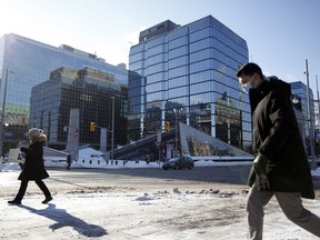 The Bank of Canada building in Ottawa on Jan. 25, 2022.