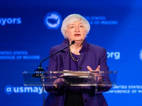 Janet Yellen, U.S. Treasury secretary, speaks during a meeting in Washington, D.C., on Jan. 19, 2022.