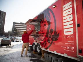 A Wendy’s delivery kitchen operating out of a parking lot in Ottawa.