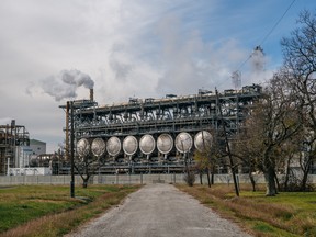 Eine Ölraffinerie in Houston, Texas.