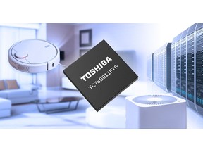 Toshiba: TC78B011FTG, a sine-wave drive three-phase brushless DC motor control pre-driver IC.