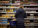 Food prices at grocery stores rose 6.5 per cent on the year, compared to 5.7 per cent in December.