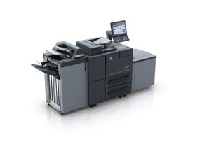 Konica Minolta's AccurioPrint 2100 high-speed 100ppm black and white digital printing press