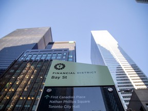 The financial district in Toronto.