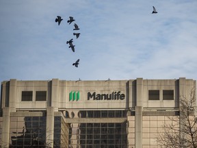 Manulife Financial Corp.'s office tower in Toronto.