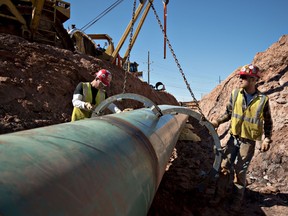 The Gulf Coast Project pipeline in Prague, Oklahoma.