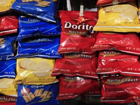 Frito-Lay's extensive roster of snacks — including Doritos, Lays, Cheetos, Smartfood, Munchies and Sun Chips — aren't flowing to Loblaw's stores across Canada.