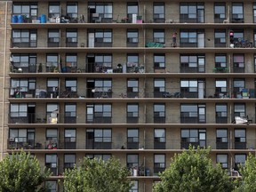 An apartment building in the Parkdale neighbourhood of Toronto.