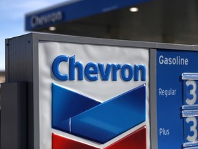 A Chevron gas station in Corte Madera, California.